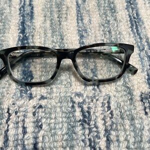 NWOTs Warby Parker Upton 142 Eyeglasses Blue Tortoise Full Rim Frames 52-17-145